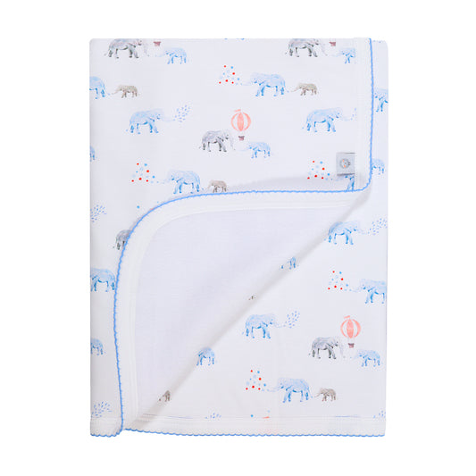 Elephants and Balloons Baby & Toddler Blanket