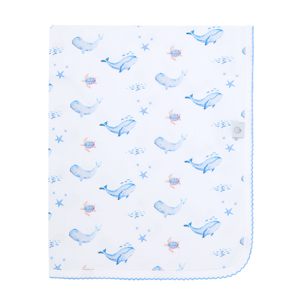 Whales and Turtles Bay & Toddler Blanket